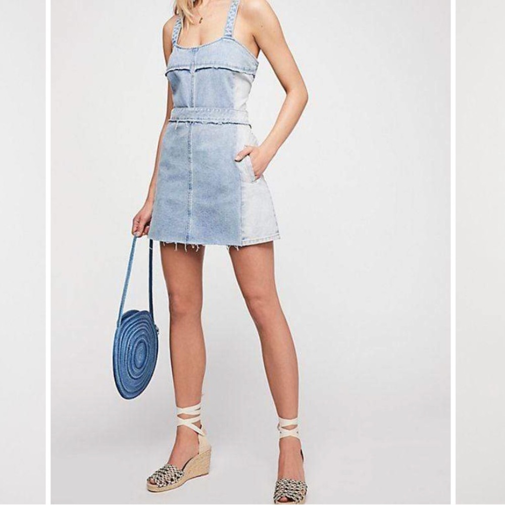 Blank NYC Netglow Mini Denim Dress XS